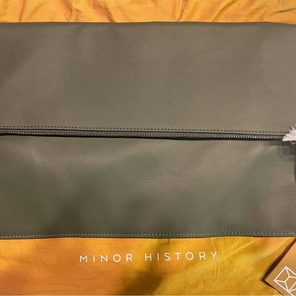 NWT Minor History Leather Clutch